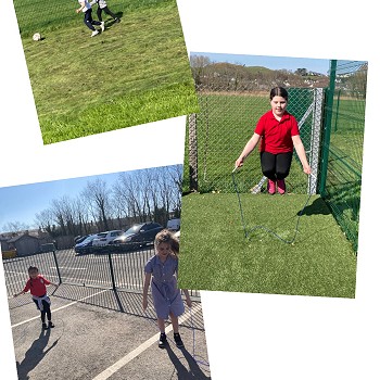 images of students doing exercise