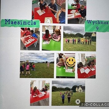 Casgliad o luniau wythnos 9 gan Ysgol Maesincla