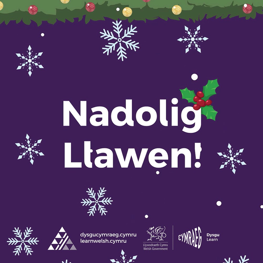 poster Nadolig Llawen