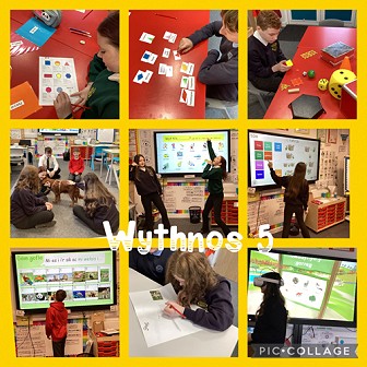 collage of activities from week 5