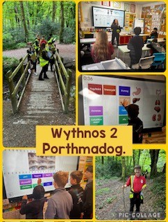 Collection of images of pupils in Ysgol Porthmadog